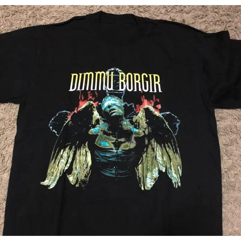 Vtg Dimmu Borgir Band Heavy Cotton Black All Size T Shirt BL155