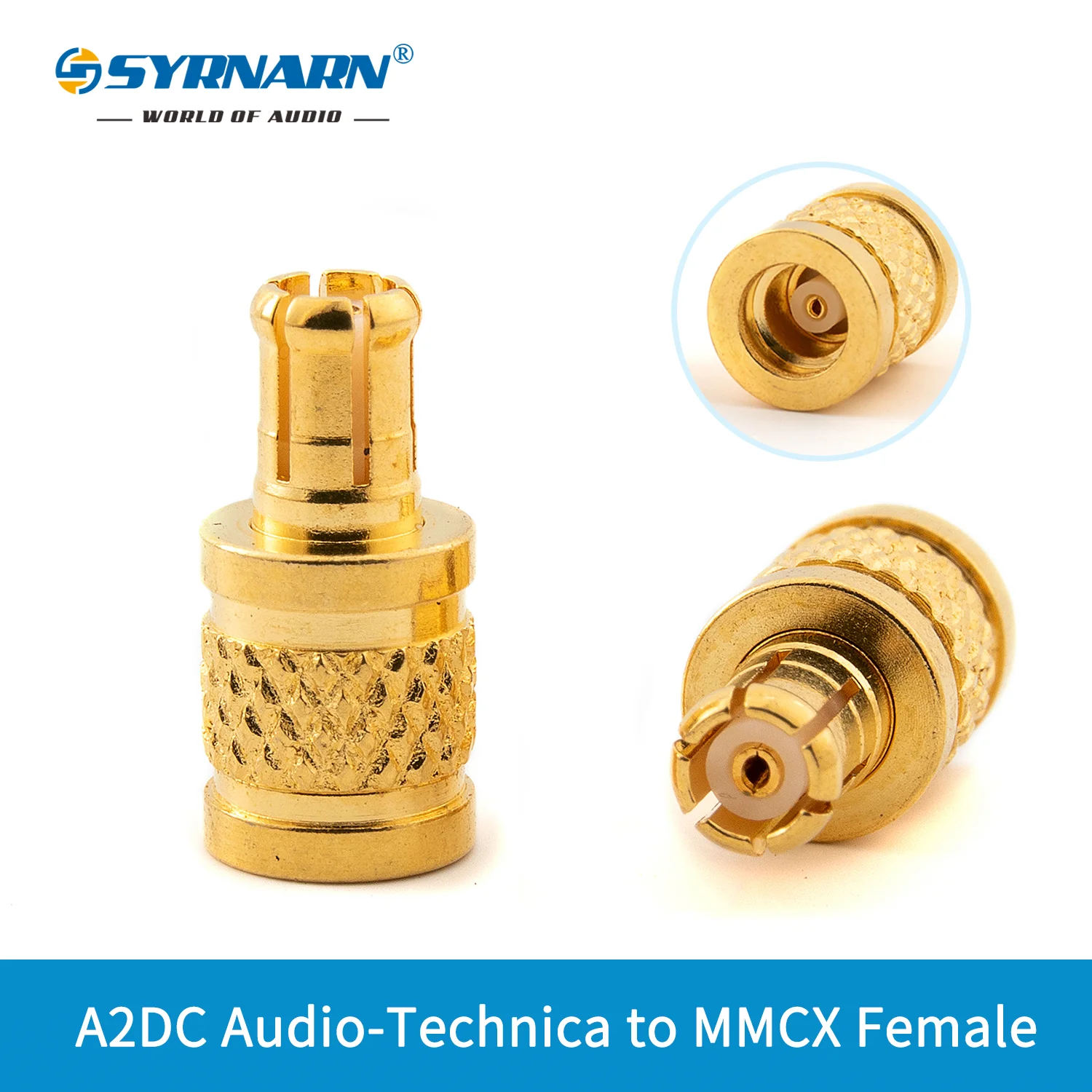 

SYRNARN A2DC Technica Male to MMCX Female Earphone Adapter for A2DC Audio-Technica ATH-LS Series LS400/300/LS200/70/LS50/70