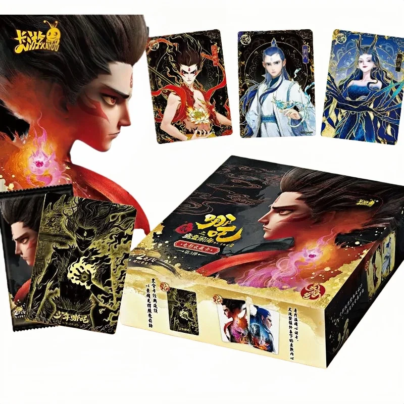 

Официальные коллекционные карты KAYOU Nezha 2 Movie — Ao Bing Spiritual Flame Pack, 3-е издание для детей и фанатов, игрушка в подарок, карта принцессы