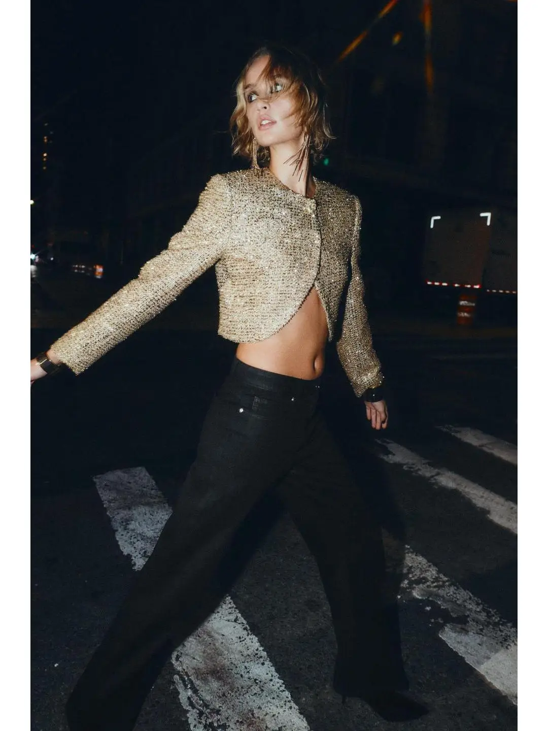 

Slim Fit Metal Color Tead Structure Long Sve round Ne ort Пальто Осень Зима Роскошная женская верхняя одежда Faion