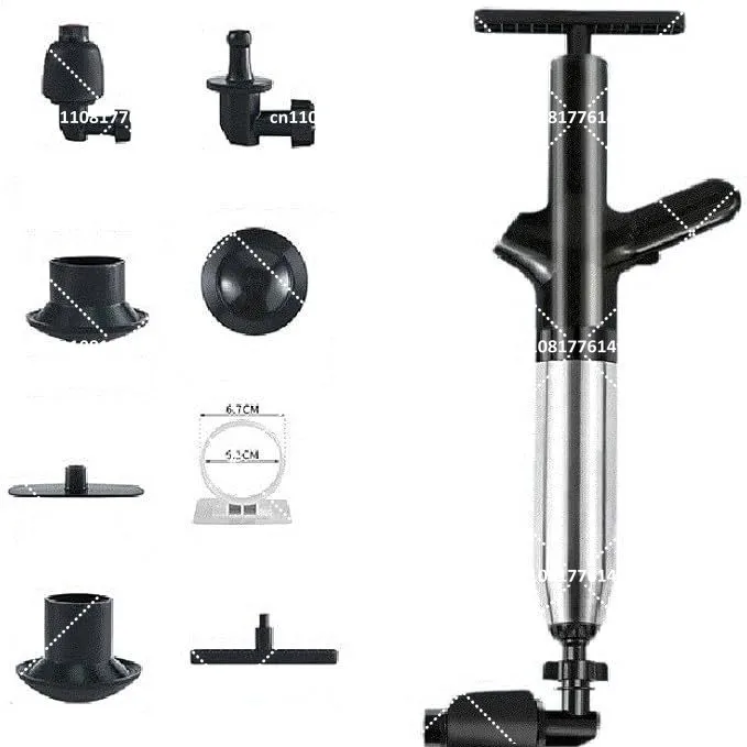 High Pressure Air Drain Blaster, One Shot Toilet Plunger, Universal Pipe Clog Remover for Bathroom Sink Floor