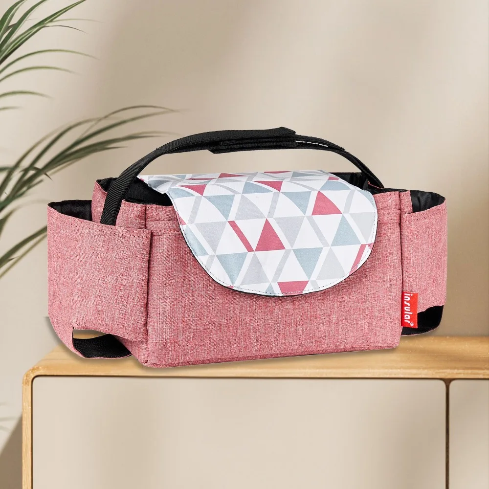 Multifunctional Stroller Organizer Bag Bottle Holder Large Capacity Stroller Hanging Bag Diaper Bag Mommy Bag Pram Storage Bag