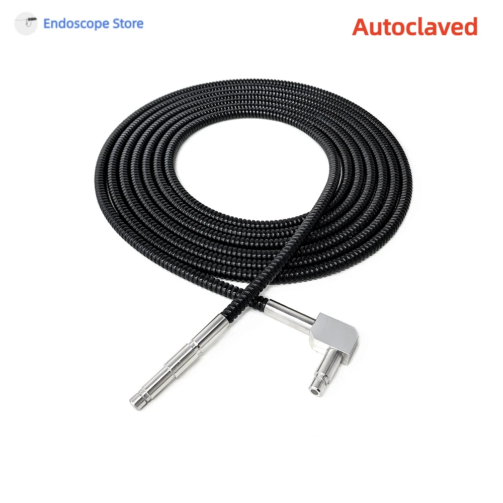 High Transmit For MollerInterface Right Angle 90° Medical Microscope Microscopy Light Optical Fibers Cables Autoclave Customized