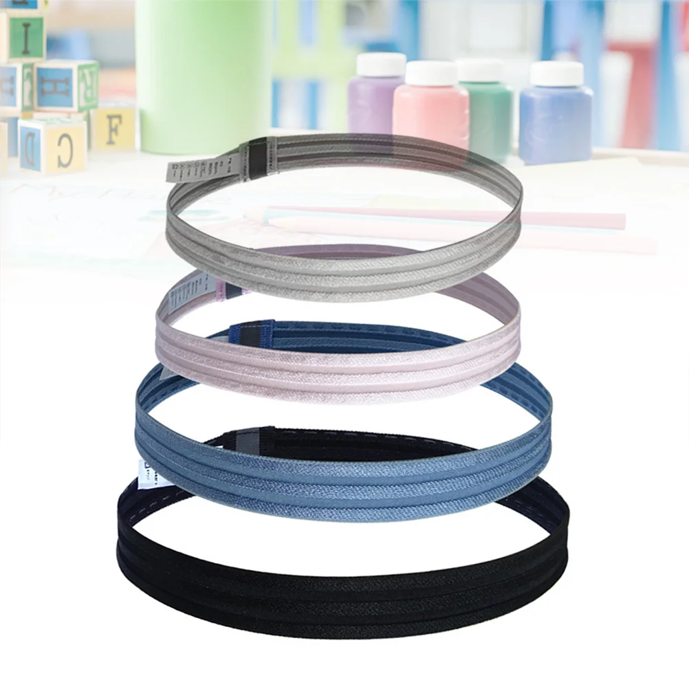 

3Pcs Non-Slip Yoga Headband for Women Men Breathable Sweatband for Running Gym Exercise Lightweight Stretchable Hair Wrap