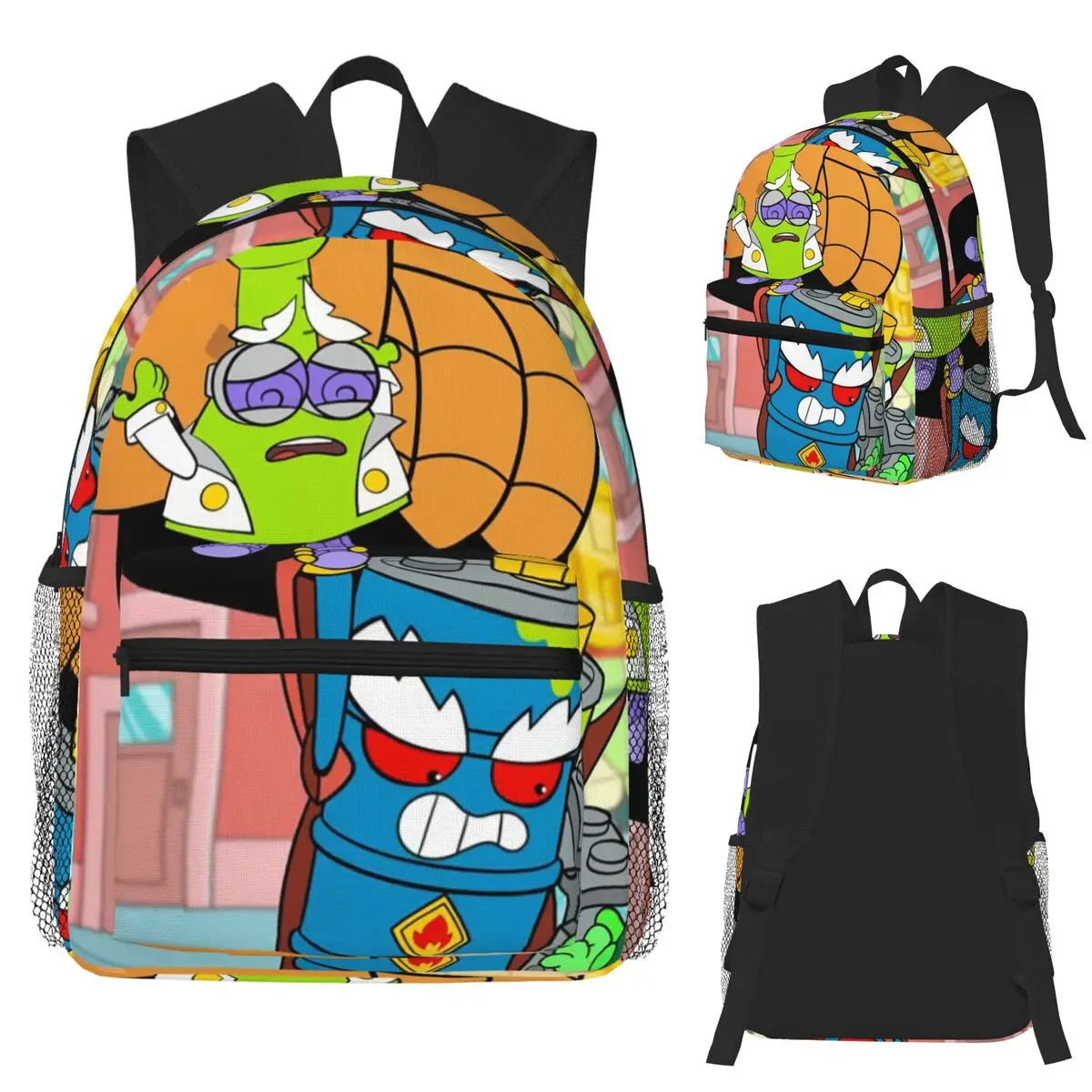 

Funny Super Zings Student Backpack School Bag Hiking Travel Daypack for Men Women Fashion Bookbag Shoulder Bags
