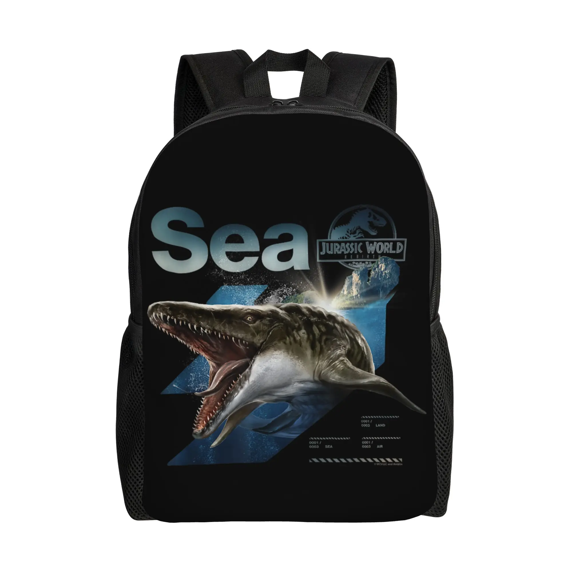 

Повседневный рюкзак Jurassic Rebirth Mosasaurus World, прочный школьный/деловой рюкзак с изображением морского динозавра для мужчин и женщин, сумка для ноутбука через плечо