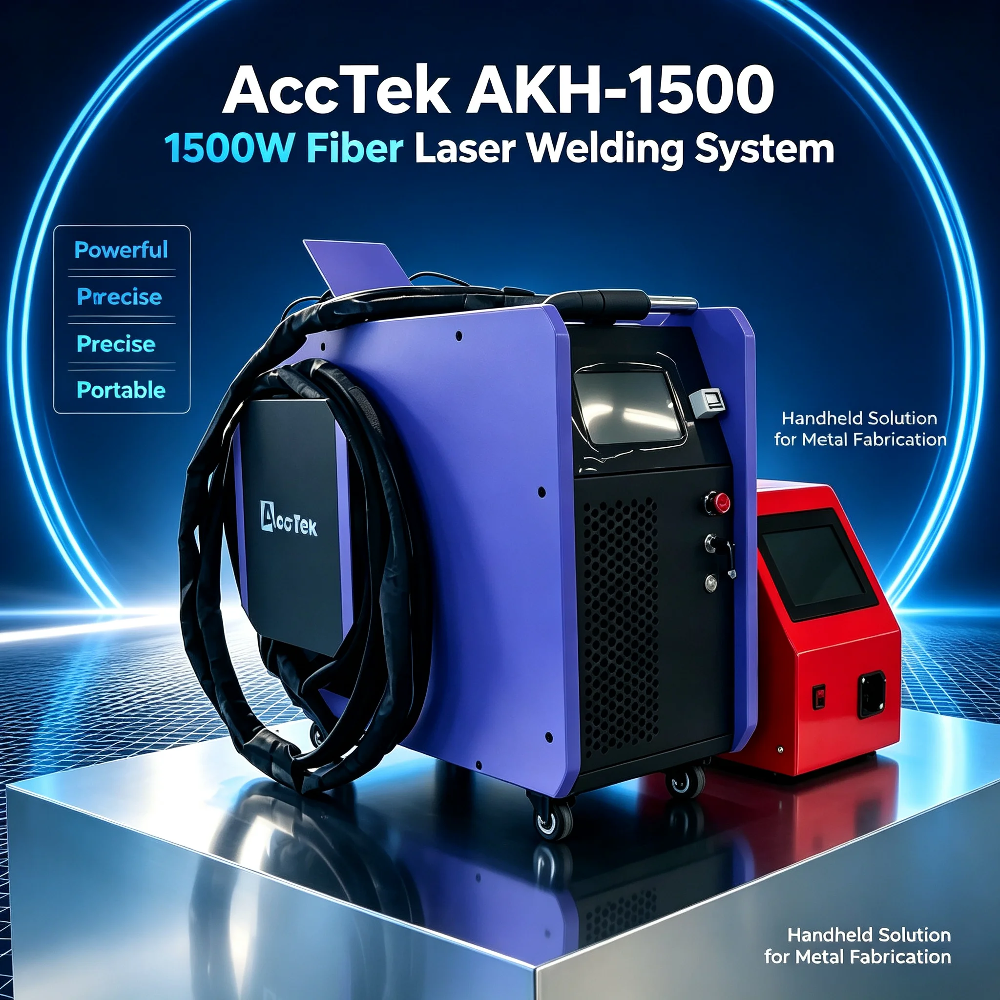 Portable Fiber Laser Welder with Integrated Air Cooling Easy to Operate Ready Out of the Box