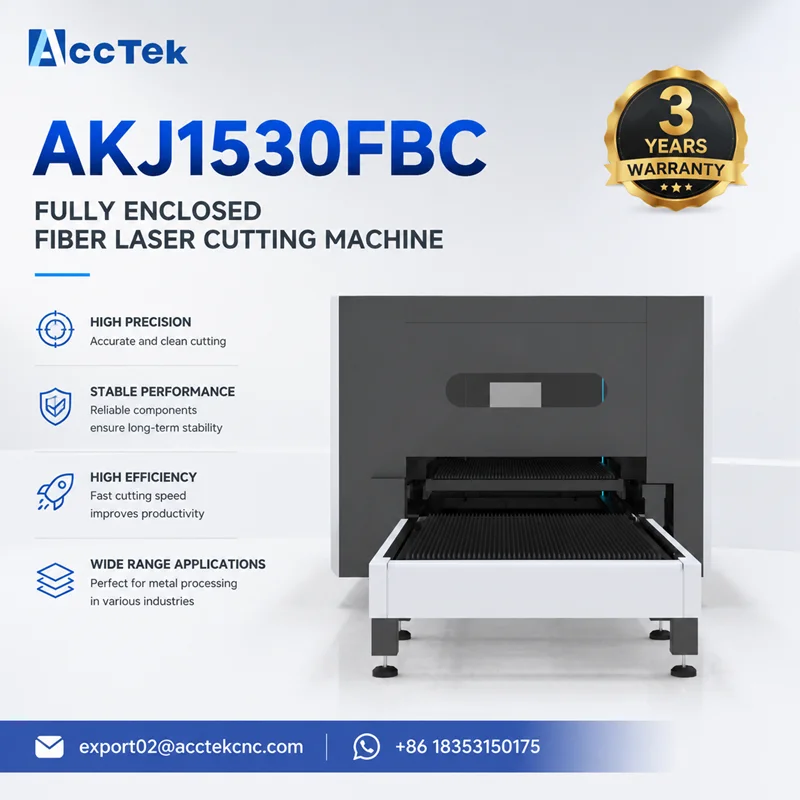 Fully Enclosed CNC Fiber Laser Cutter Machine 1500x3000mm High Speed Laser Metal Cutting Machine with Automatic Exchange Table