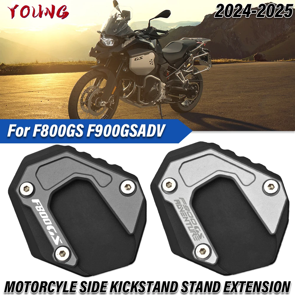 For BMW F800GS F900GSADV F 800 GS F 900 GS Adventure 2024 2025 New Motorcycle CNC Kickstand Side Stand Enlarger Extension Pad