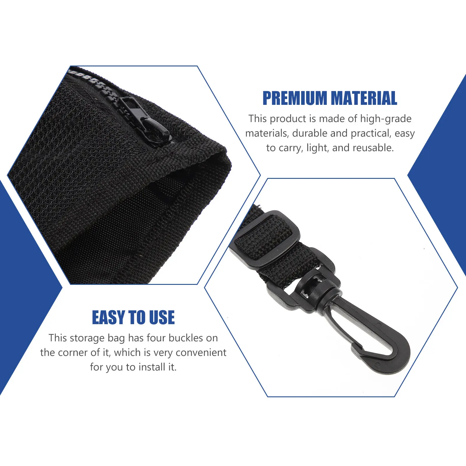 

Сумка для доски для серфинга из прочного нейлона с множеством сетчатых карманов, сумка-органайзер для хранения аксессуаров для падлборда, каяка, для путешествий