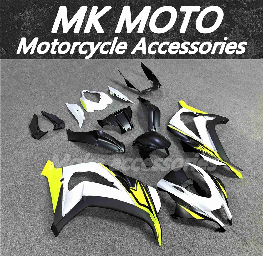 

Fairings Kit Fit For zx-10r 2016 2017 2018 2019 2020 Ninja Bodywork Set High quality ABS injection Neon yellow/white