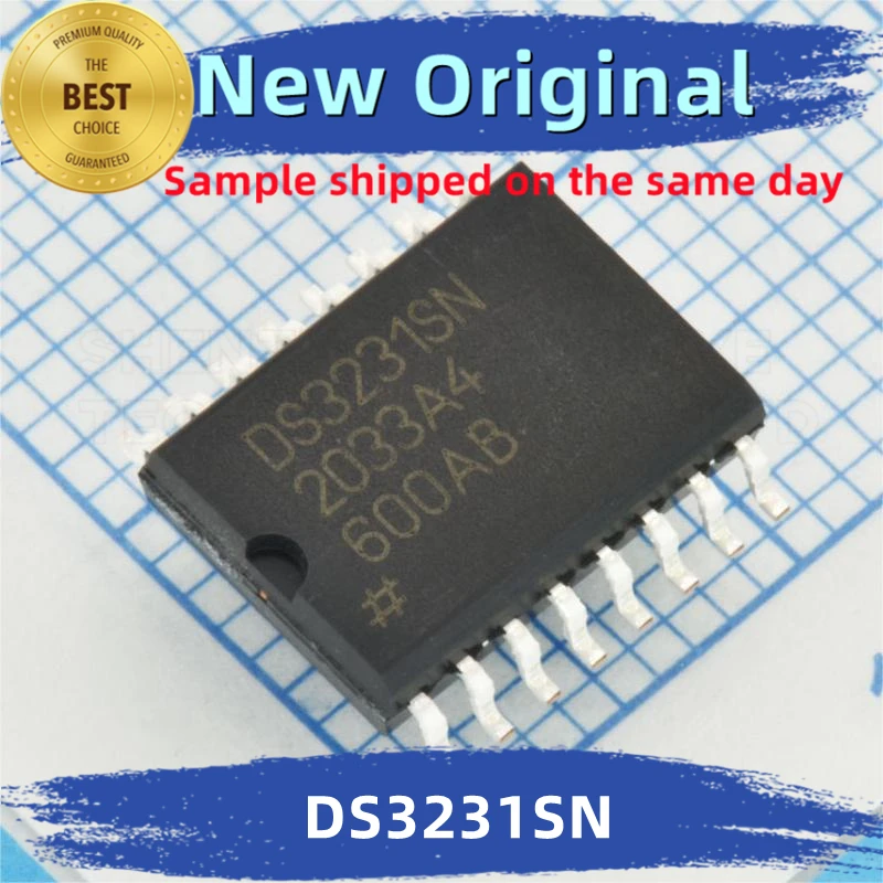 DS3231SN DS3231 Chip Integrado, 100% Original BOM Correspondência, T & R, Novo, 2 peças por lote