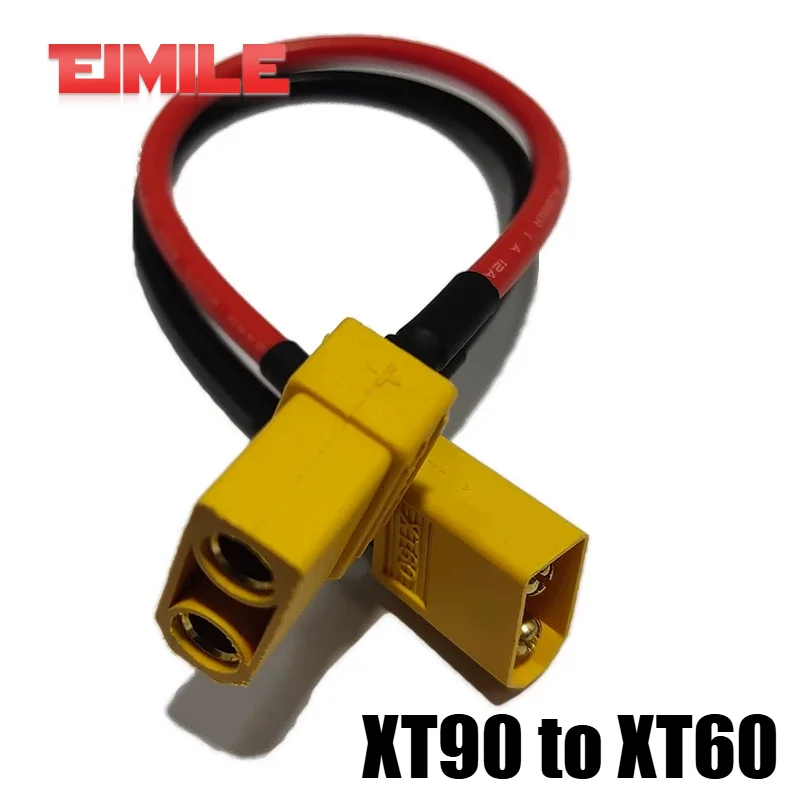 XT90 Male to XT90 Female Llithium Battery Balanced Charging Extension Cable XT90 to XT60 Model Airplane Battery Conversion Line