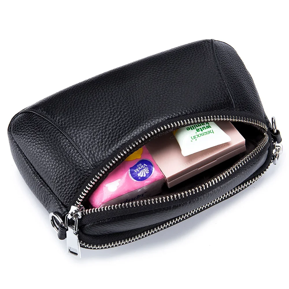 Genuine Leather Women Crossbody Bag Small Purse Bags Fashion Real Leather Female Mobile Phone Bag for Women