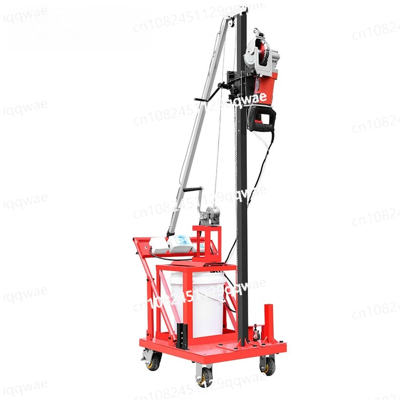 New multi-functional water and electricity installation slotting machine Lifting rack dust-free hand-push slotting cutting