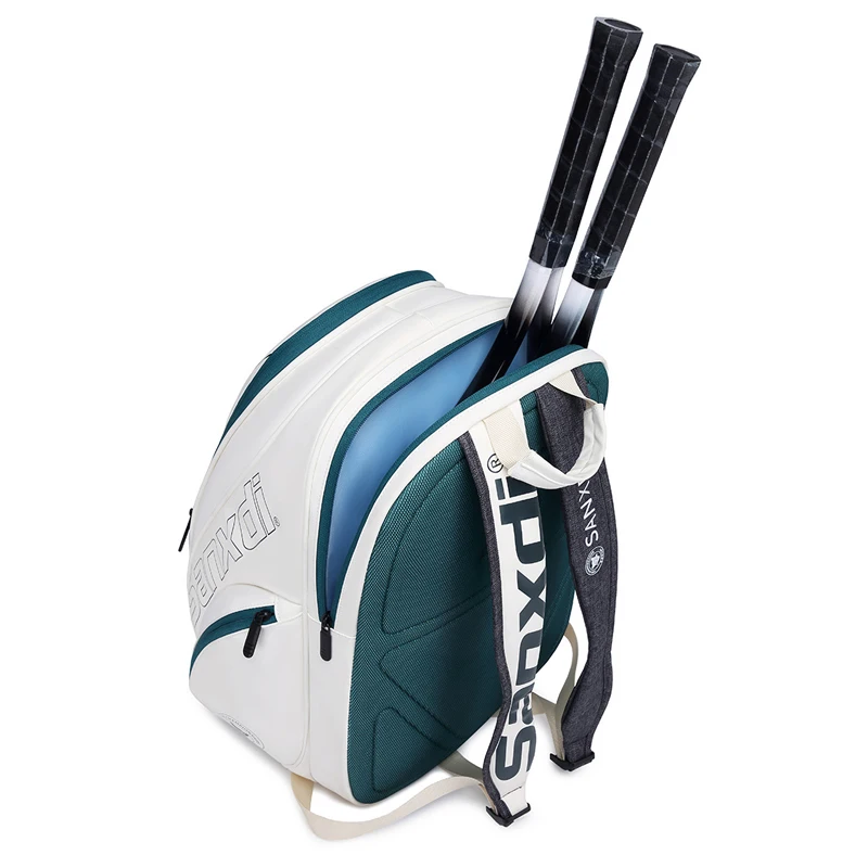 2026 SANXDI حقيبة مضرب التنس الرجال النساء بولي PU تنس الريشة تنس ظهره الأحذية مقصورة باديل الاسكواش Pickleball للجنسين حقيبة التنس #4