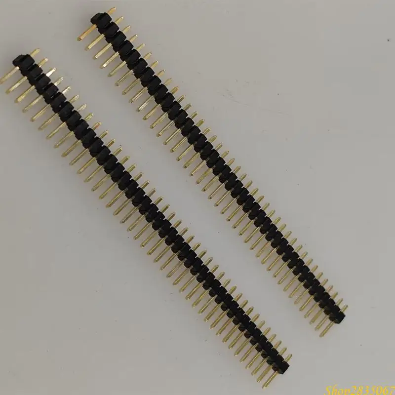 10Pcs 2.54mm Single Row Male Plug Socket Breakaway PCB Board Pin Header Connectors Board Spacer Easy to Install 831F