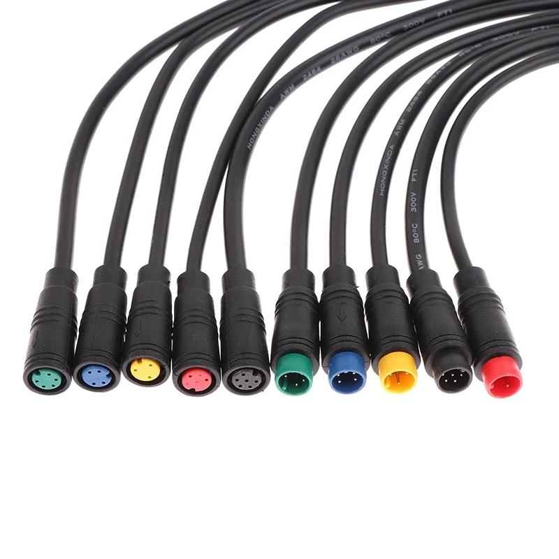 

2 3 4 5 6 Pin Cable Julet Basic Connector Waterproof Connector For Ebike Display Optional Female Male Cable For E-Bike