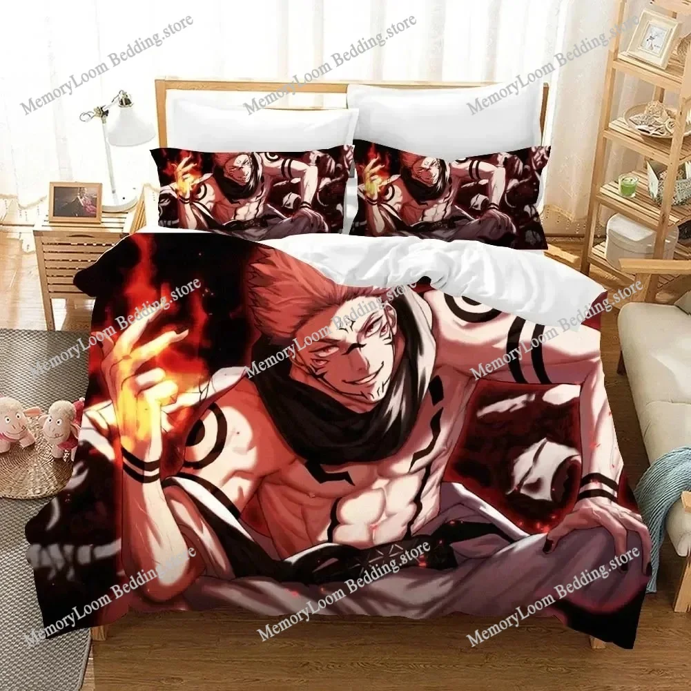 

Jujutsu Kaisen Bedding Set Japan Famous Anime Duvet Cover Sets Comforter Bed Linen Twin Queen King Single Size Dropshipping Gift