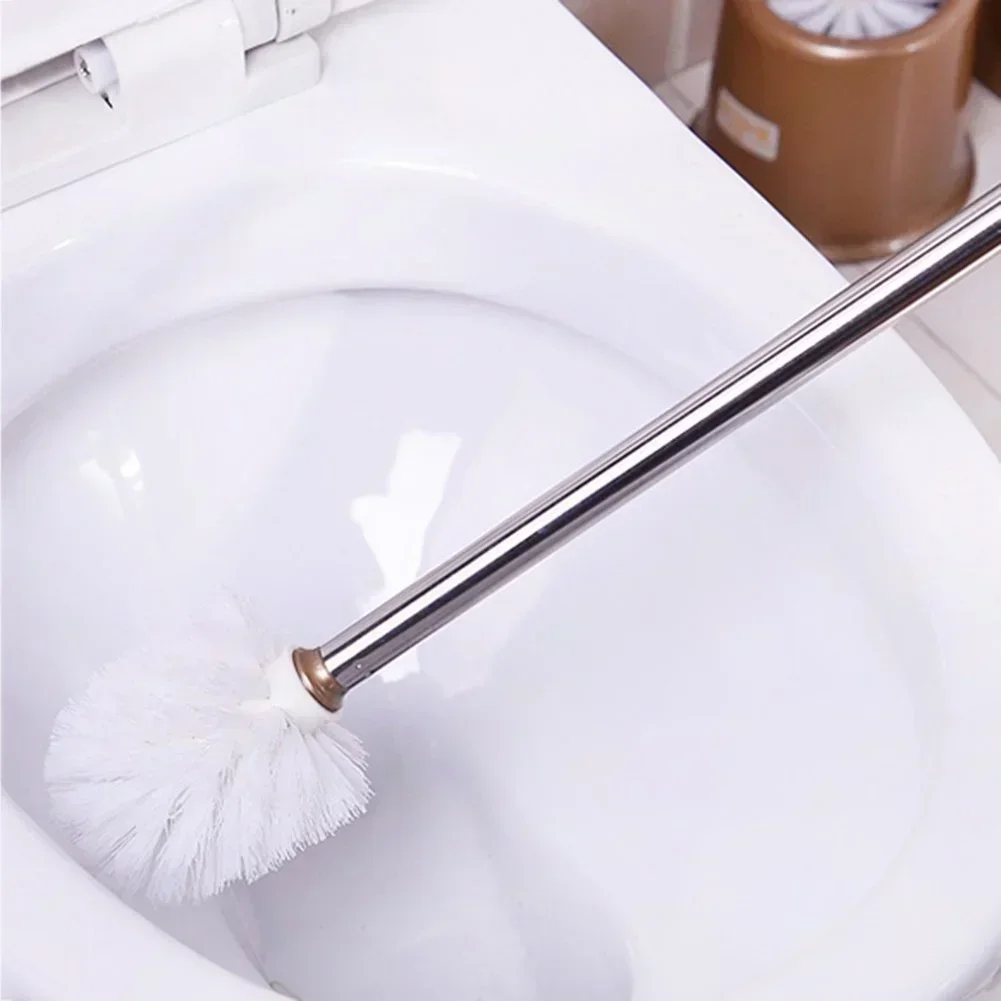 New 1Pc Universal Bathroom Toilet Brush Head Replacement White Black Clean Spare Brush Head Holder Tool Toilet Clean Accessory