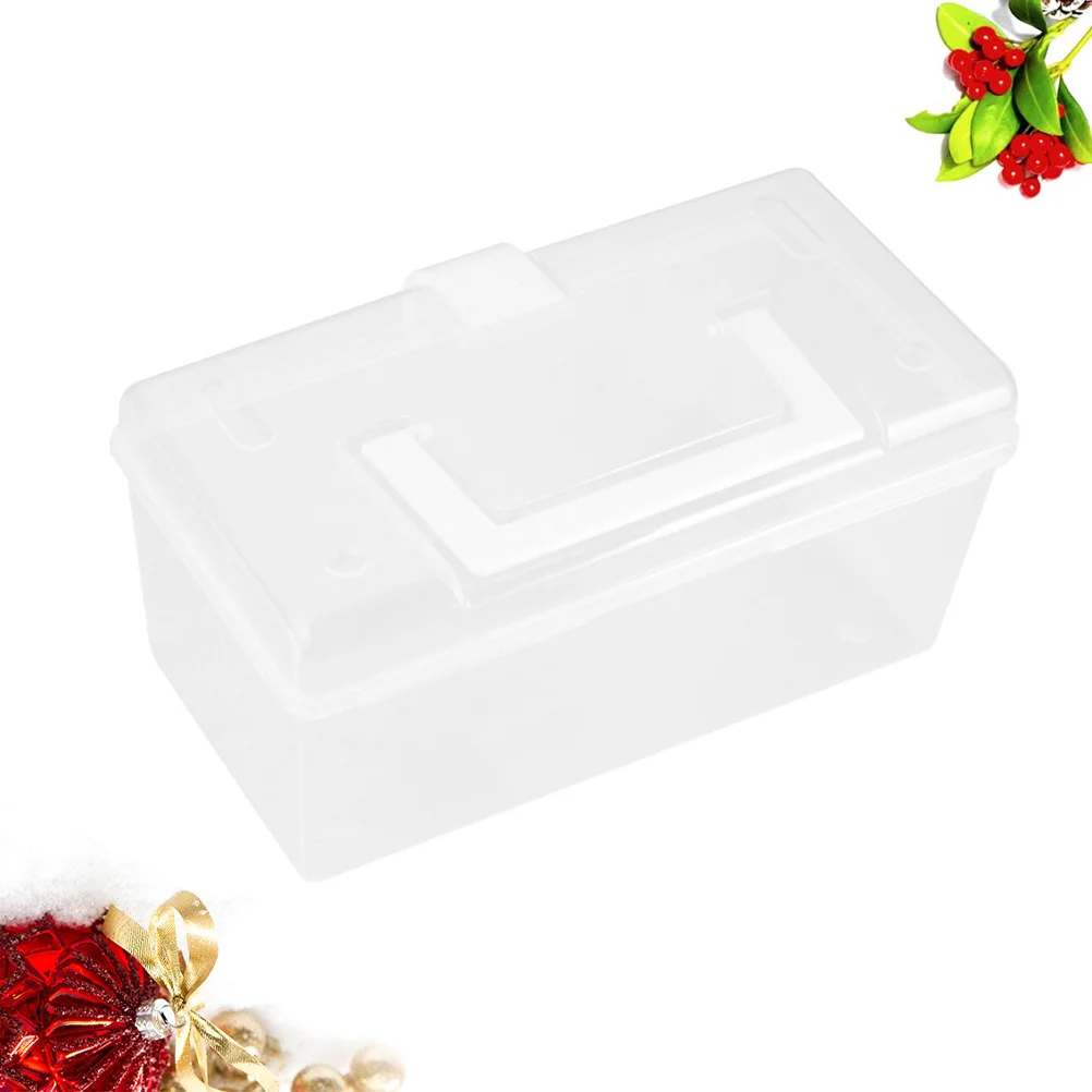 

Portable Medicine Box Large Capacity Transparent Durable Plastic First Aid Storage Organizer For Home Travel Emergency