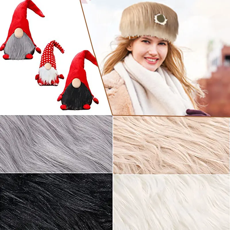 25x25cm Artificial Fur Patch Soft Plush Faux Fur Hat Fabric Patchwork Women Bags Clothing Coat Quilting Decoration Patches