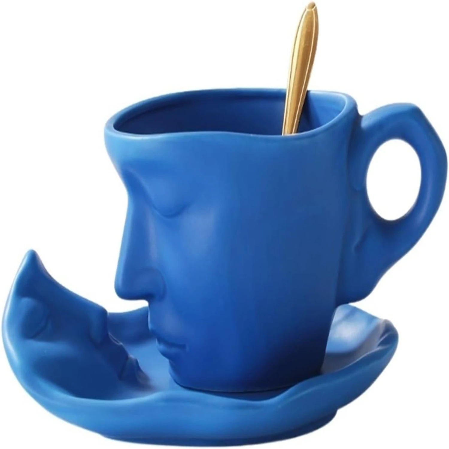 Stunning Exquisite European Ceramic Coffee Mug Set with Saucer - Perfect Addition to Home and Office Décor - Unique Tea Parties