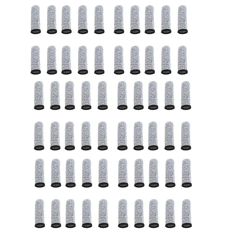 B29C-60 PCS Finger Cots Cut Resistant Protection, Extender For Kitchen, Work, Sculpture, Anti-Slip, Reusable