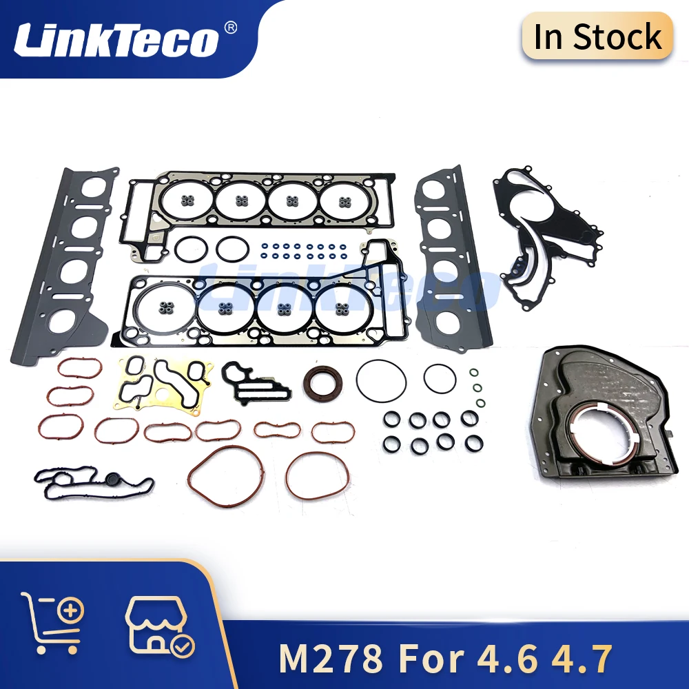 

Full Gasket Set Cylinder Head Gaskets Seals Kit Fit M278 4.6 4.7 L V8 For 12-19 Mercedes-Benz GLS500 GLS550 S500 E550 W221 W166