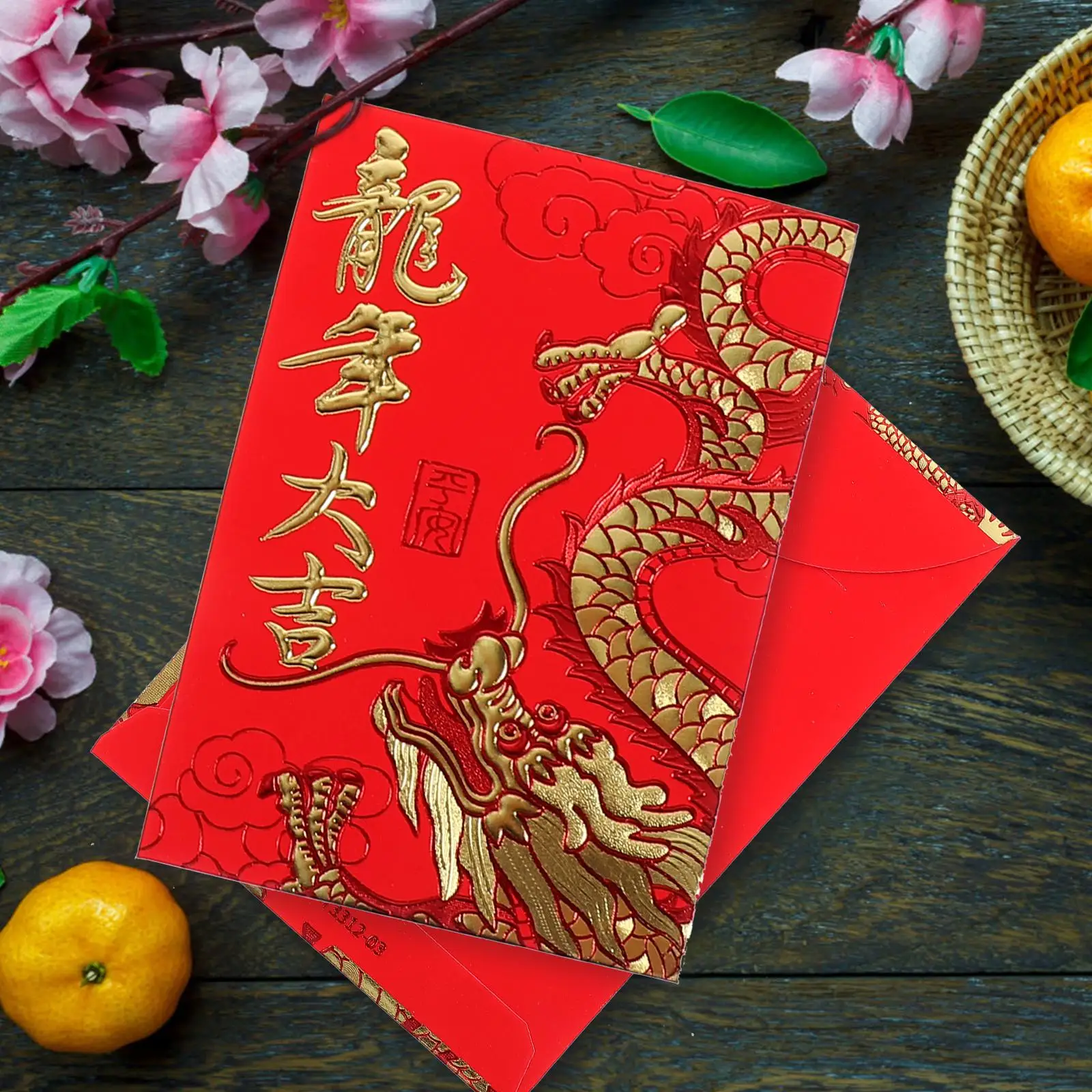 60 buste rosse in carta moneta fortunata design creativo pacchetti di Capodanno conservazione dei soldi festival di primavera decorativo in stile cinese