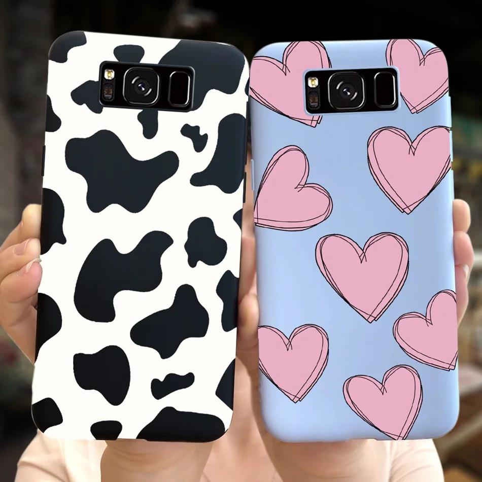 For Samsung Galaxy S8 Case Samsung S8 Plus Phone Case Cute Cartoon Macaroon Silicone Soft Cover For SamsungS8 S 8 S8+ G950 G955F