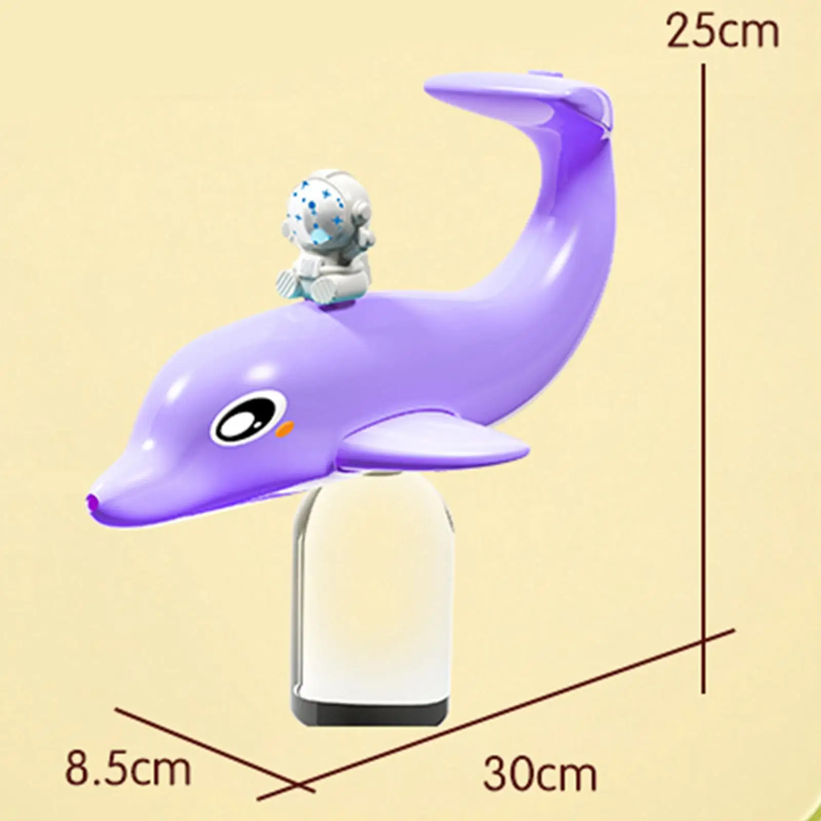 Cartoon Dolphins Water Squirt Toy Portable Party Favors Spray Range 8-10M Summer