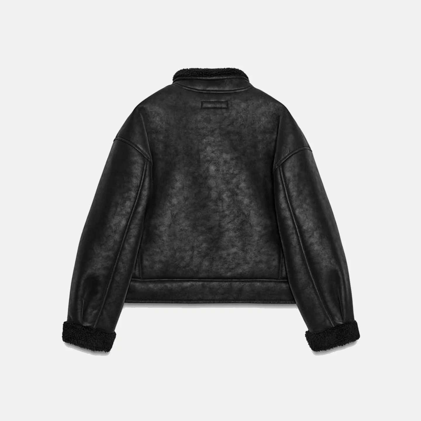 معطف Z للسيدات من الجلد الصناعي على الوجهين Jaet Faionable Personali لخريف 2025 للتنقل معطف فضفاض طويل Sve #4