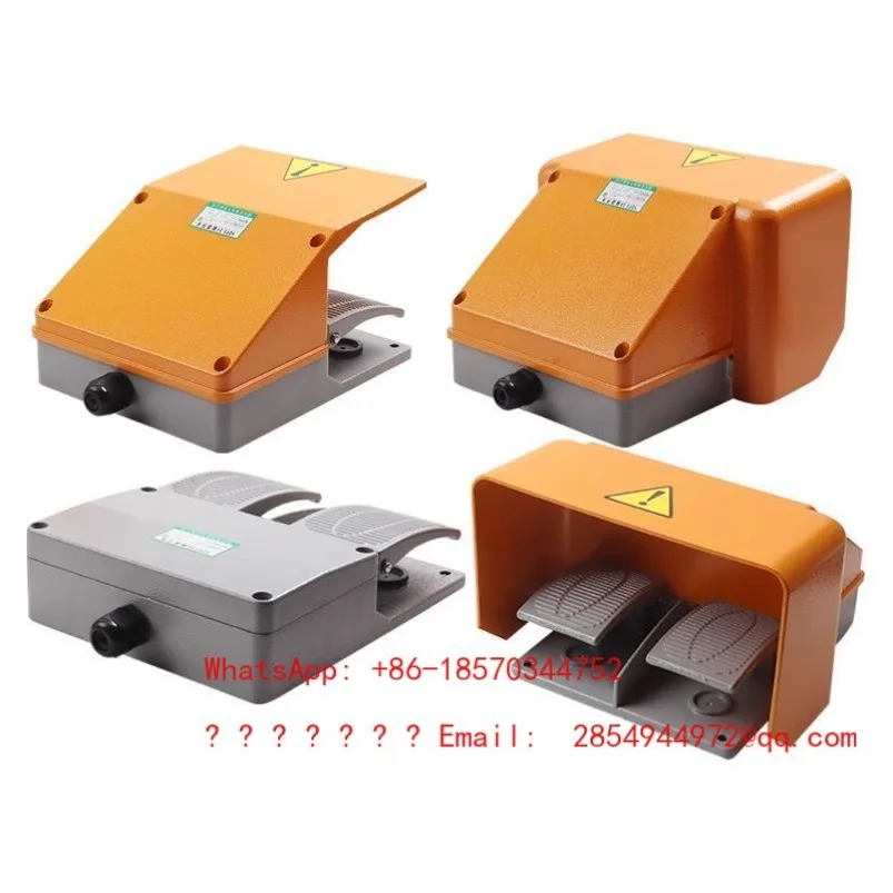2026  Foot Switch YDT1-15/18/16 Double Pedal Double Pedal Aluminum Shell Silver Dot Bending Machine Shearing Machine Up and Down