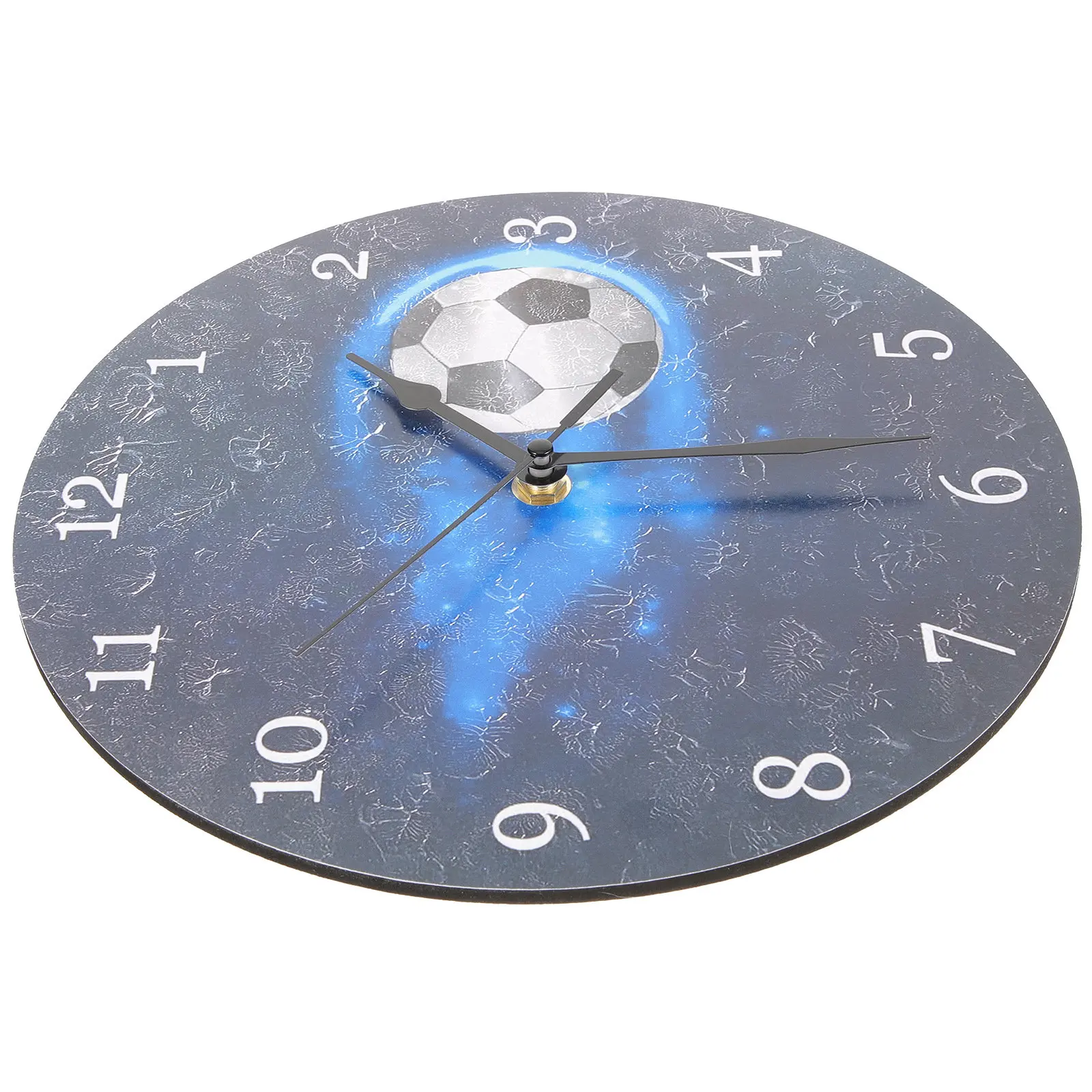 Decorative Round Wall Clock Battery Operated Silent Mute Hanging Clock for Living Room Bedroom Office Household Wall Decoration