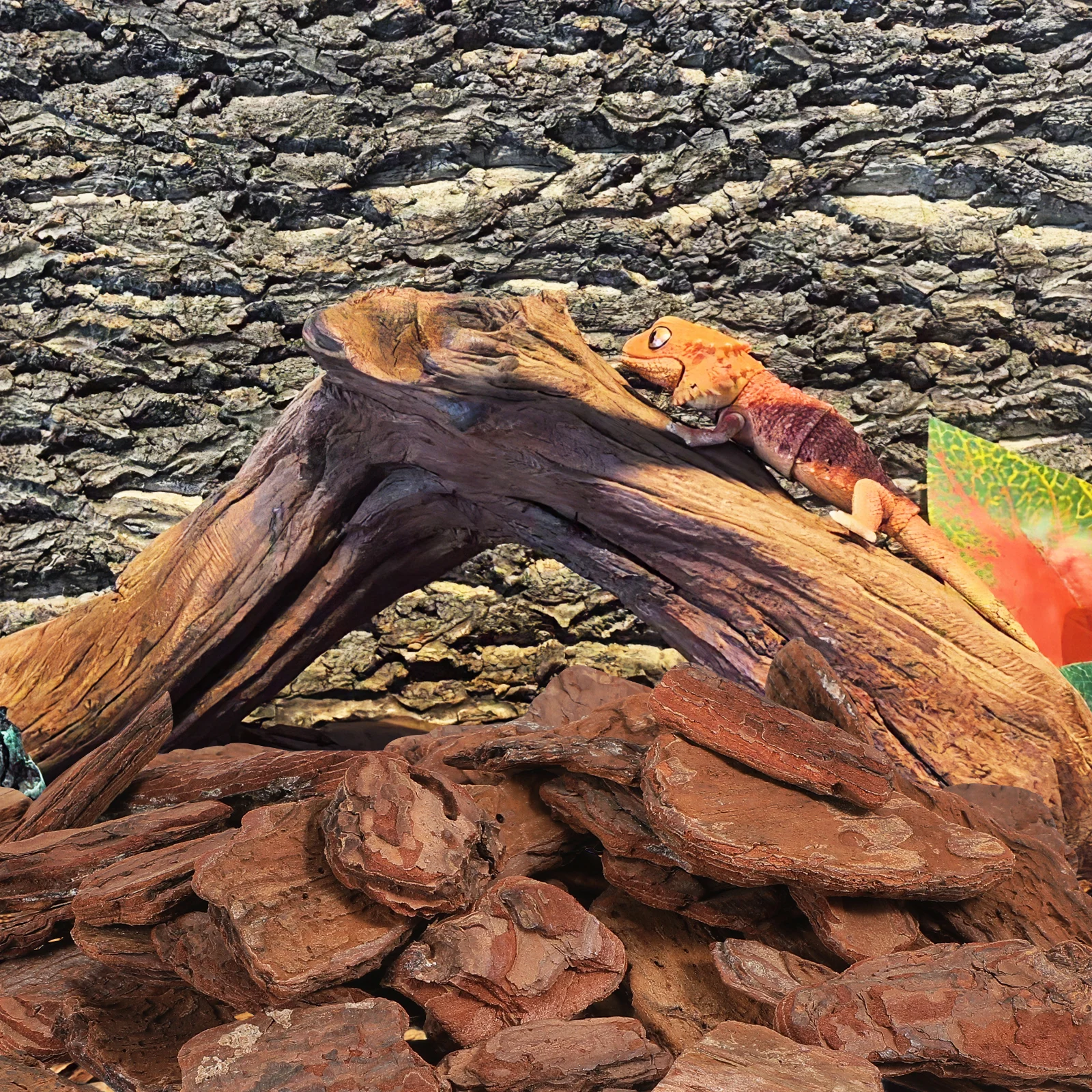 

1 Pack 500G Reptile Box Landscape Material Pine Bark Decor For Turtle Tank Setup Reptiles Breeding Box Ornament Pet