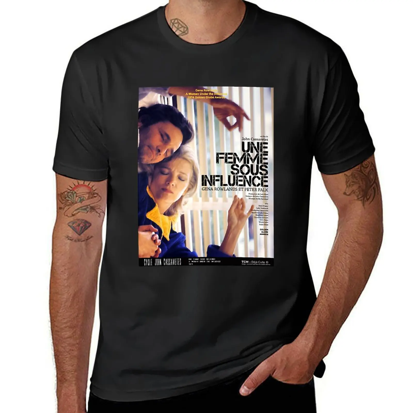 

A Woman Under The Influence John Cassavetes Poster T-Shirt quick drying summer tops mens vintage t shirts