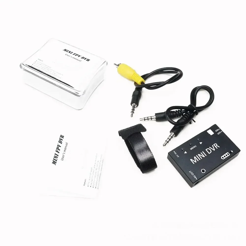 Mini module DVR FPV-enregistreur audio vidéo, batterie intégrée, NTSC/PAL pour drone de course FPV, voiture RC et quadrirotor