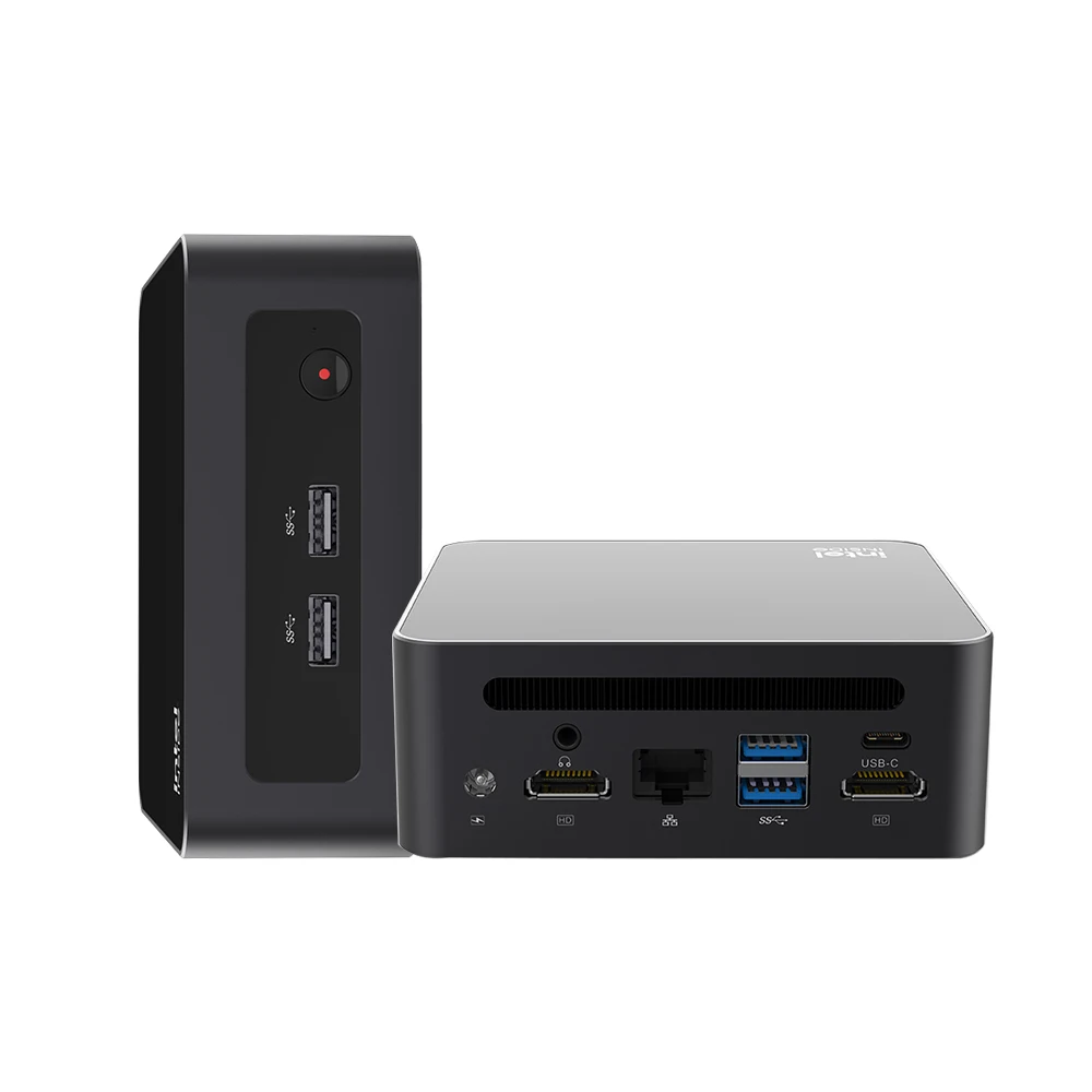 Mini PC Intel Core i5 12450H a bordo economico 8 core 4 * USB 2 * HDMI RJ45 M.2 SATA Win11 DDR4 Ventola per computer desktop da ufficio Wifi6