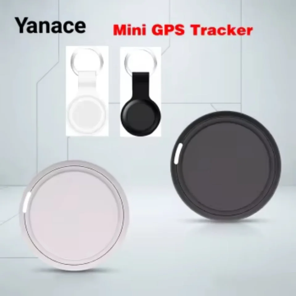 Yanace Mini GPS Tracker Compatible with Apple Find My Keychain Design Real-time Location for Keys Wallet Pets Luggage Anti-lost