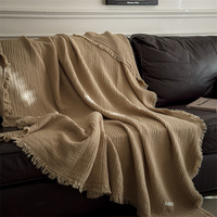 Japanese Style Summer Blanket Is Lightweight, Breathable ASnd Made Of Six-layer Yarn For A Casual Nap Making It Easy To Carry