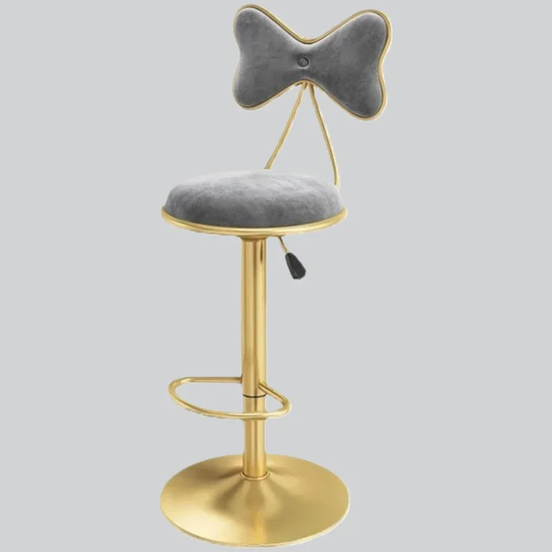 Salon Modern Bar Sandalyeleri Yatak Odası Ayarlanabilir Oturma Odası Lüks Bar Tabureleri Metal Minimalist Silla Alta Para Barra Ev Mobilyaları