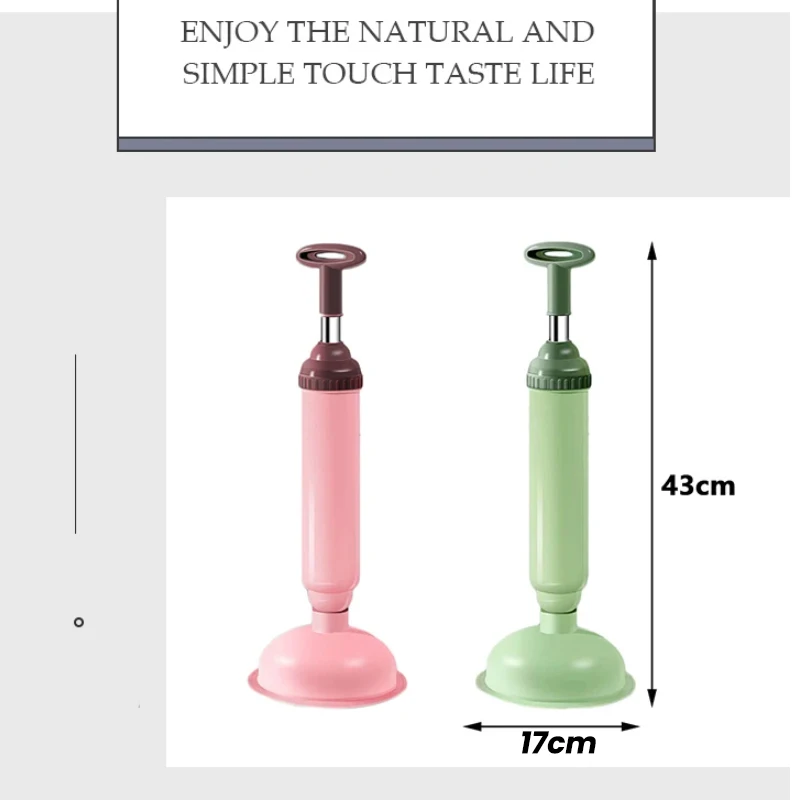 Multifunction Silicone Toilet Pipe Plunger High Pressure Pump Quickly Dredging Sewer Plunger Household Bathroom Kitchen Sink