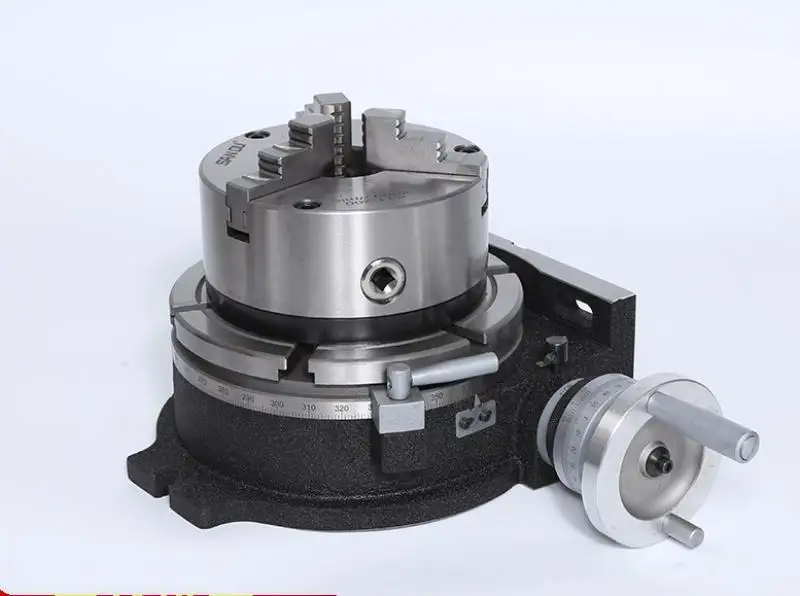 HV-4/HV-6 indexing plate vertical and horizontal turntable with 80mm 125mm chuck for CNC milling, drilling and grinding machines