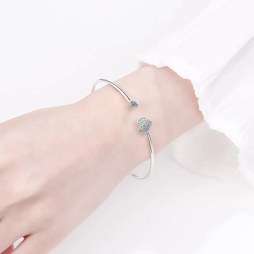 Luxury Dragonfly/Butterfly 925 Sterling Silver Adjustable Open Bracelet Bangle for Women Wedding on Hand Love Designer S5214 - view 2