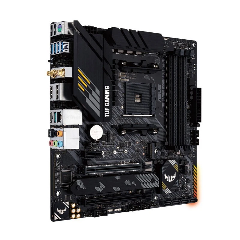 ASUS TUF GAMING B450M-PLUS WiFi II motherboard, AM4 interface, supports AMD 5000 series processors, DDR4 memory, M.2 interface