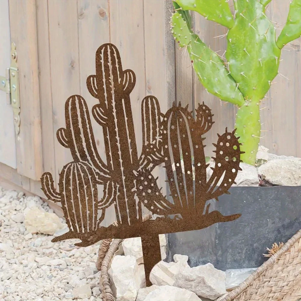 Vintage Cactus Outdoor Decoration Suitable for Desert-Themed Gardens and Courtyards