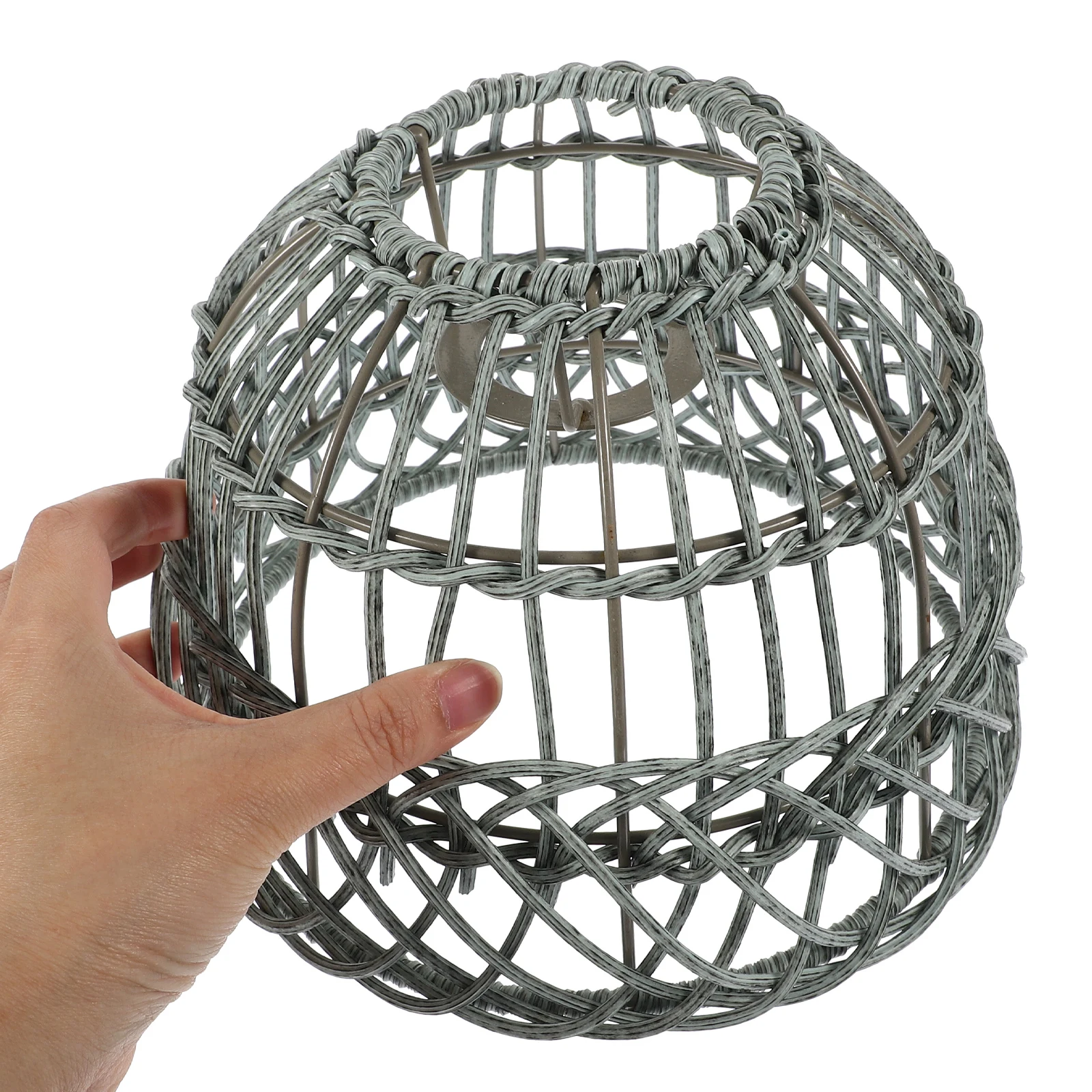 

Woven Pendant Light Shade Small Imitation Rattan Lampshade Hanging Lamp Shade for Kitchen Hotel Bar Rustic Lighting