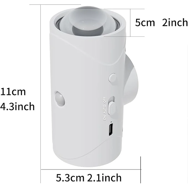 ضوء ذكي بمستشعر حركة مغناطيسي، جدار LED قابل لإعادة الشحن، ضوء محيط متدرج RGB، ضوء داخلي قابل للتعتيم.