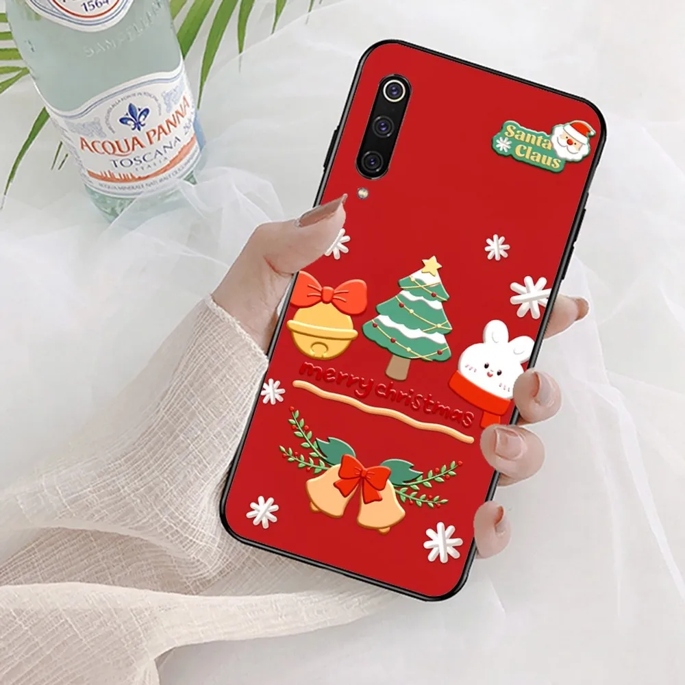 Christmas Cartoon New Year Gift Phone Case For Xiaomi Mi 5X 8 9 10 11 12 lite pro 10T PocoX3pro PocoM3 Note 10 pro lite